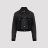 Versace Structured Leather Jacket With Suede Inserts In Black