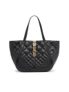 VERSACE WOMEN'S LARGE QUILTED LEATHER TOTE BAG