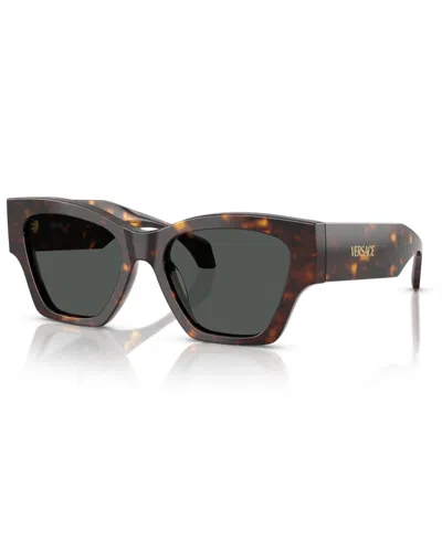Versace Women's Large Sunglasses, Ve4492u In Brown