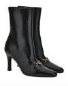 Versace Medusa-plaque Leather Ankle Boots In Black