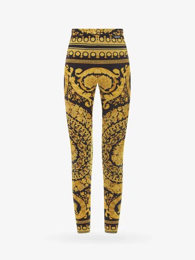 Versace Women Leggings With Iconic Baroque Print