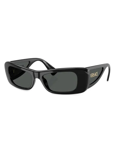 Versace Women's Lens Logo Pillow 54mm Sunglasses In Orange