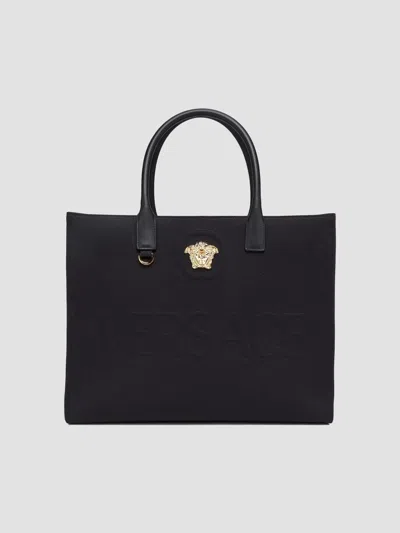 Versace Women's Logo Canvas Tote