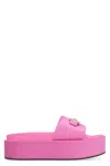 Versace Medusa Head Slides In Pink
