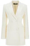 Versace Doppelreihiges Blazerkleid In White