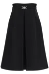 Versace Sculptural Cocktail Dress With Medusa Detail In Black