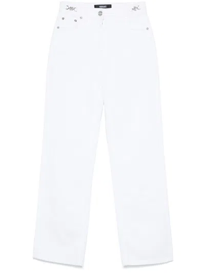 VERSACE VERSACE WOMEN MEDUSA `95 STRAIGHT LEG JEANS
