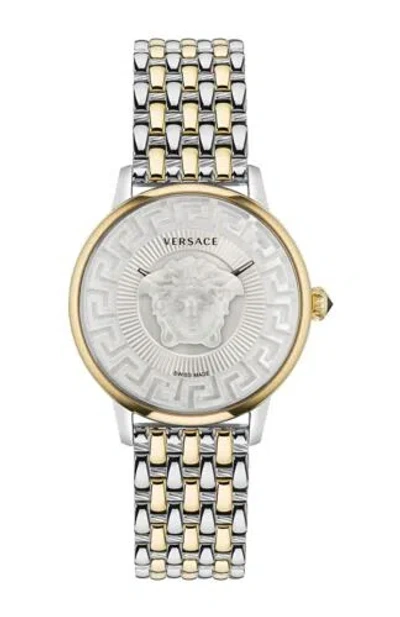 Pre-owned Versace Women's Medusa Alchemy 38mm Quartz Ve6f00423
