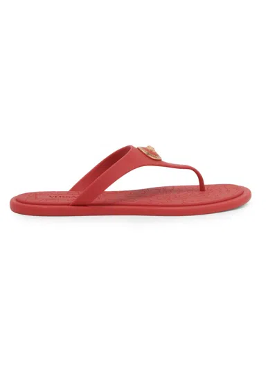 Versace Women's Medusa Baroque Flip-flops In Fire