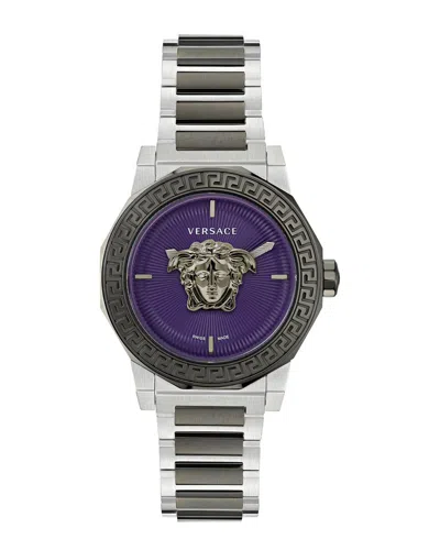 Versace Women's Medusa Deco Watch In Metallic