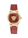 VERSACE WOMEN'S MEDUSA INFINITE 38MM STAINLESS STEEL & LEATHER STRAP