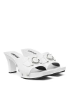 Versace Women's Medusa Medallion Heeled Sandals In White