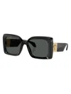 Versace Women's Medusa Plaque 0ve4467u 54mm Square Sunglasses In Black Gold Dark Grey