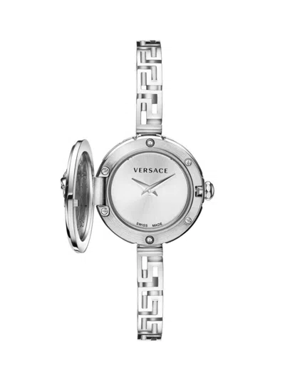 Versace Women's Medusa Secret Stainless Steel Bracelet Watch/25mm In Brown