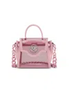 Versace Women's Medusa Top Handle Bag In English Rose Palladium