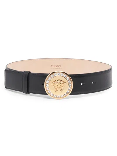 Versace Women's Medusa-buckle Leather Belt