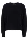 Versace Oversized Wool Blend Sweater With Embroidered Detail