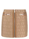 Versace Synthetic Fibers Skirt In Brown