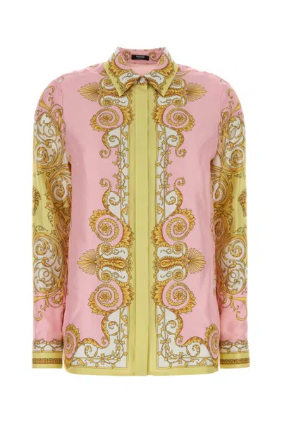 Versace Multicolor Regular Printed Shirt