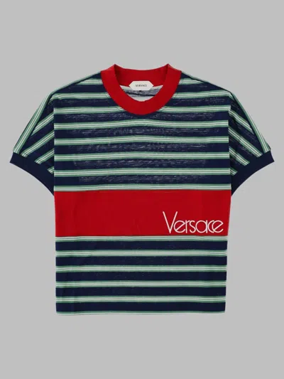 Versace Women's Multicolored Cotton T-shirt Made In Italy
