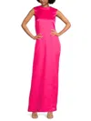 Versace Women's Open Back Satin Cocktail Dress In Pink