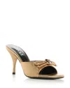 Versace Women's Opera Bow 85mm Patent Mules In Multi