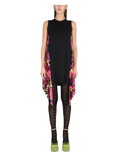 VERSACE WOMEN'S ORCHID LOGO DRESS