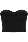 Versace Women's Padded Cup Bustier Top With In Black