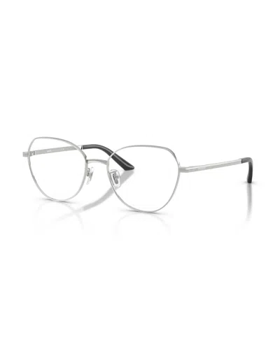 Versace Women's Panthos Eyeglasses, Ve1313d In Silver