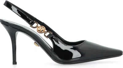 VERSACE WOMEN'S PATENT LEATHER SLINGBACK PUMPS
