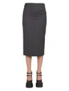 Versace Pencil Skirt In Grey