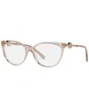 Versace Women's Phantos Eyeglasses, Ve3298b55-o In Transparent Pink