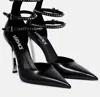 Versace Pin-point Embellished Leather Pumps In Black