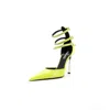 Versace Pin-point Sandals In Green