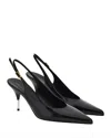 Versace Pointed Slingback Pumps In Multi