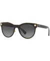 Versace Ve2198 Phantos-frame Metal Polarised Sunglasses In Black,polar Grey Gradient