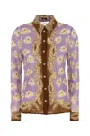 Versace Women Printed Crepe Shirt