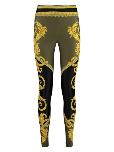 VERSACE WOMEN'S PRINTED LEGGINGS