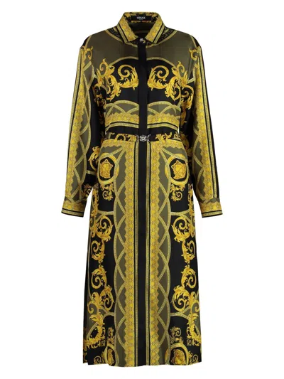 VERSACE WOMEN'S PRINTED SHIRTDRESS