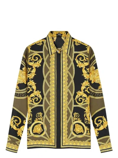VERSACE WOMEN'S PRINTED SILK SHIRT | SIZE 42 | 10013601A11528 COLOR 5BC60