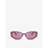 Versace Woman Sunglass Ve2263 In Purple