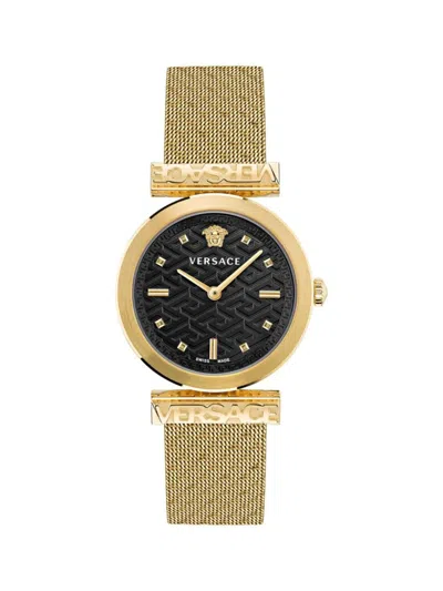 VERSACE WOMEN'S REGALIA 34MM GOLDTONE STAINLESS STEEL BRACELET WATCH