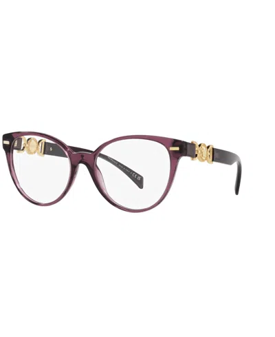 Versace Women's Regular Eyeglasses, Ve3334 In Purple