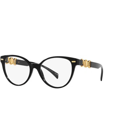 Versace Women's Regular Eyeglasses, Ve3334 In Black