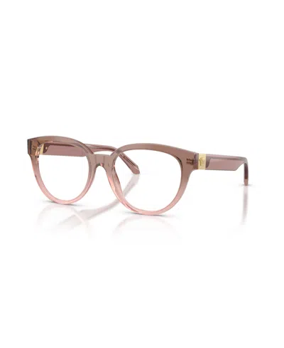 Versace Women's Round Eyeglasses, Ve3384 In Orange