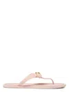 Versace Women's Rubber Slides In Dusty Rose