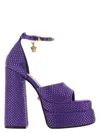 Versace Crystal-studded Platform Sandal