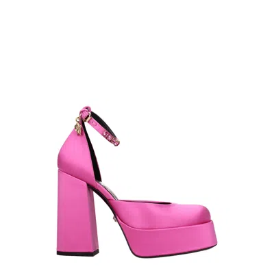 Versace Women's Satin Pink Sandals