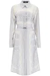 Versace Silk Blouse 'the Cut Of The Gods In Grey