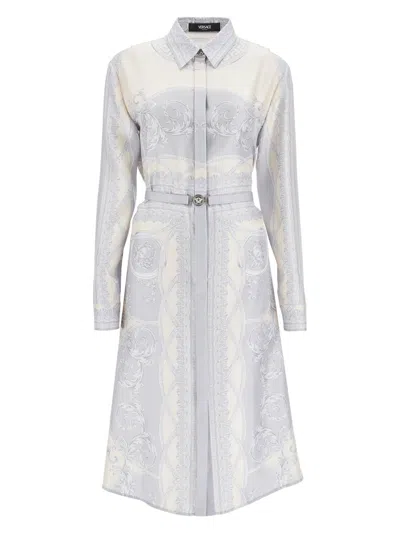 VERSACE WOMEN'S SILK SHIRT DRESS